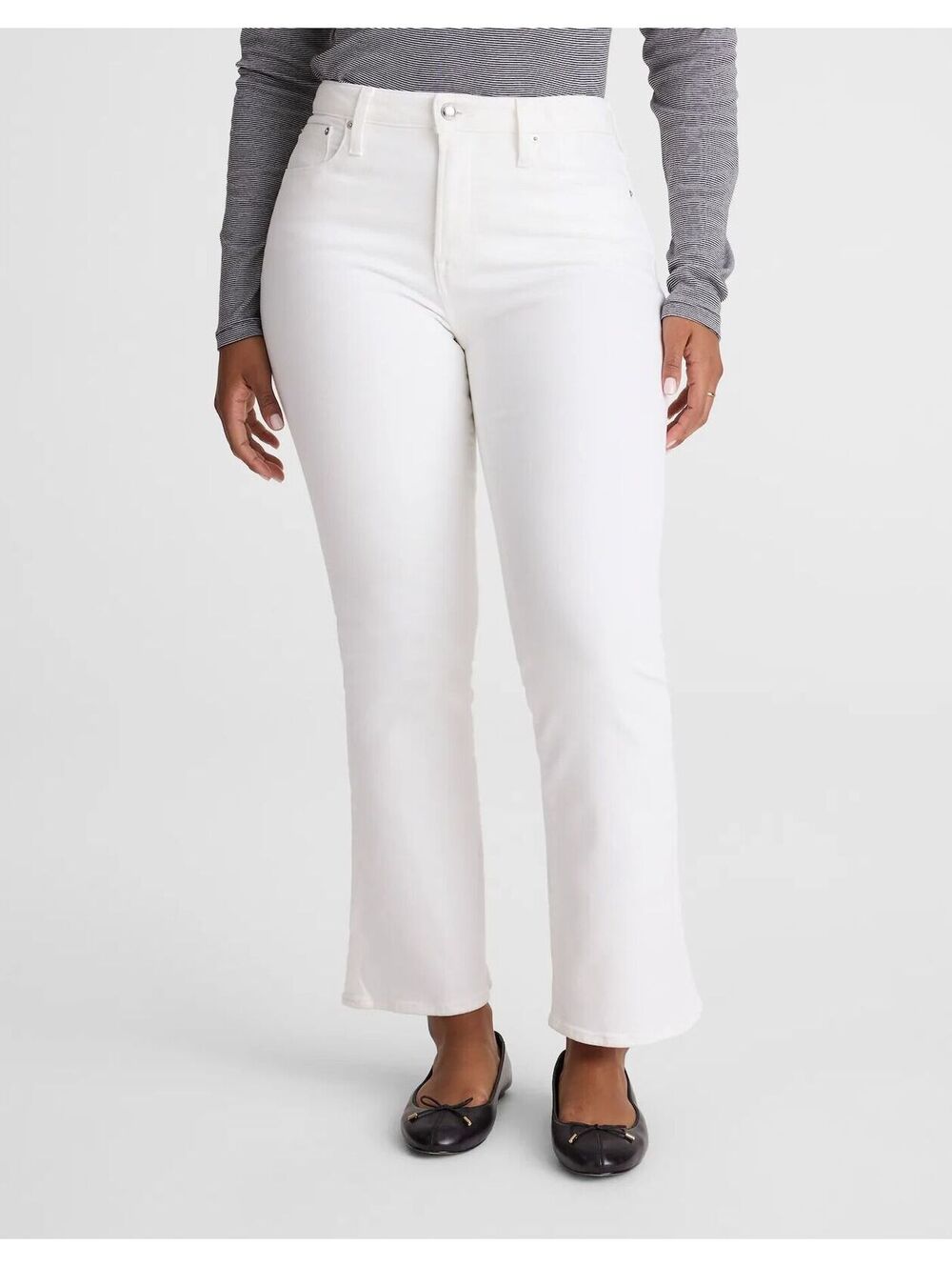 NWT Madewell The Short Curvy Flare Crop Jean Super Stretch Denim Size 30 Short